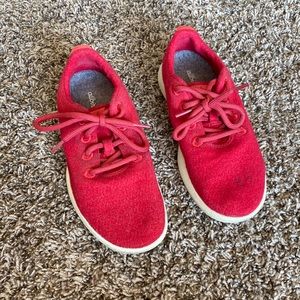 Allbirds Red Wool Running Shoes 8